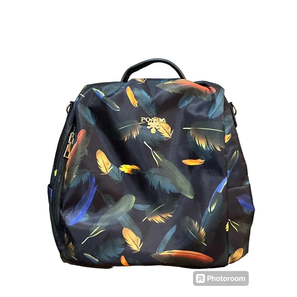 POABA‎ Anti-theft backpack Handle/Strap Oxford Slit Pockets Zipper Closure